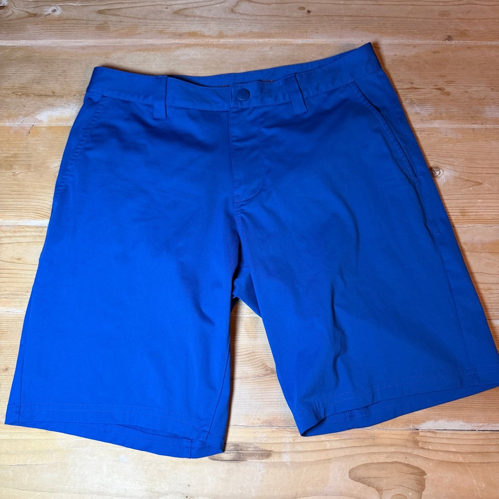 Rhone Commuter Shorts Mens 30 Blue Performance Stretch Flat Front Casual Golf